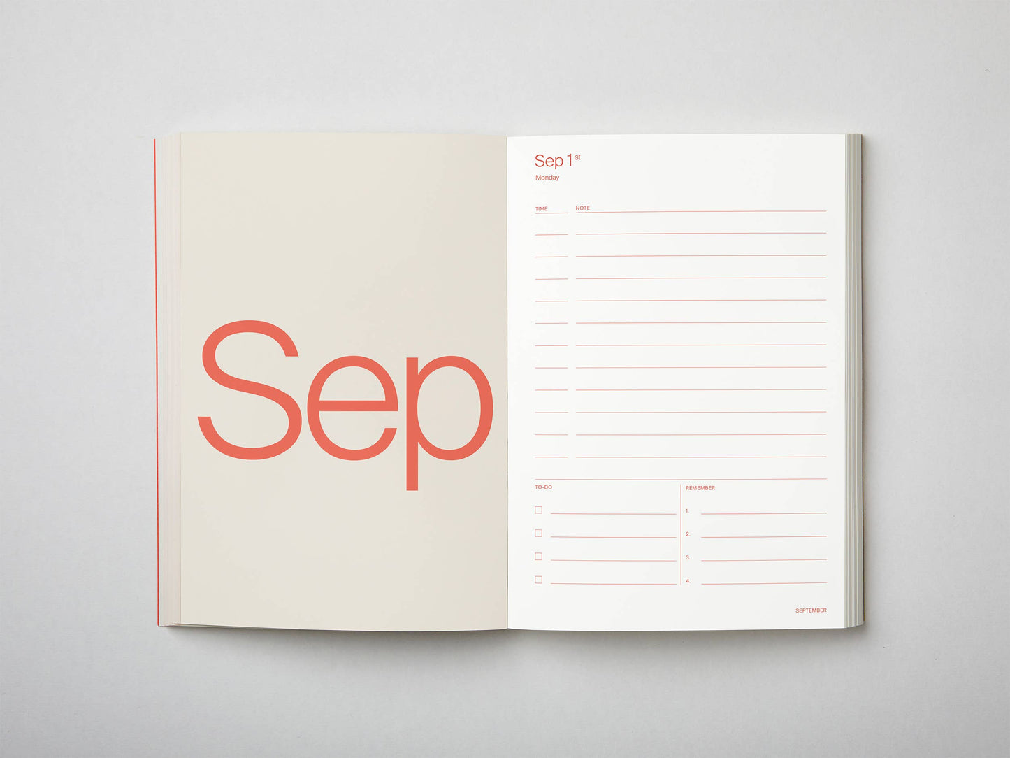 2025 CORAL LAY FLAT PLANNER DIARY