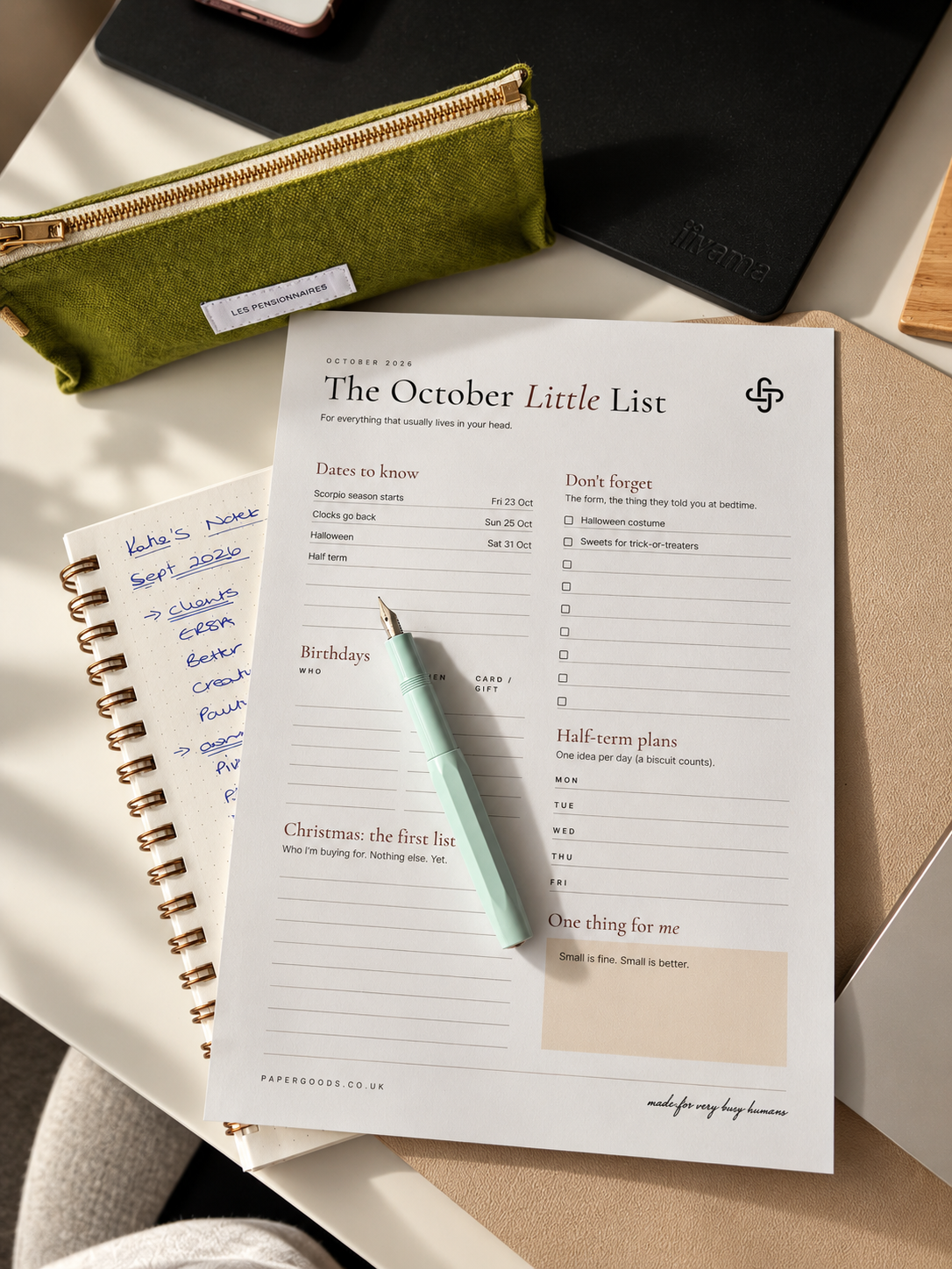 ( 05 ) Your October Checklist: Things to Remember Before the Busy Season