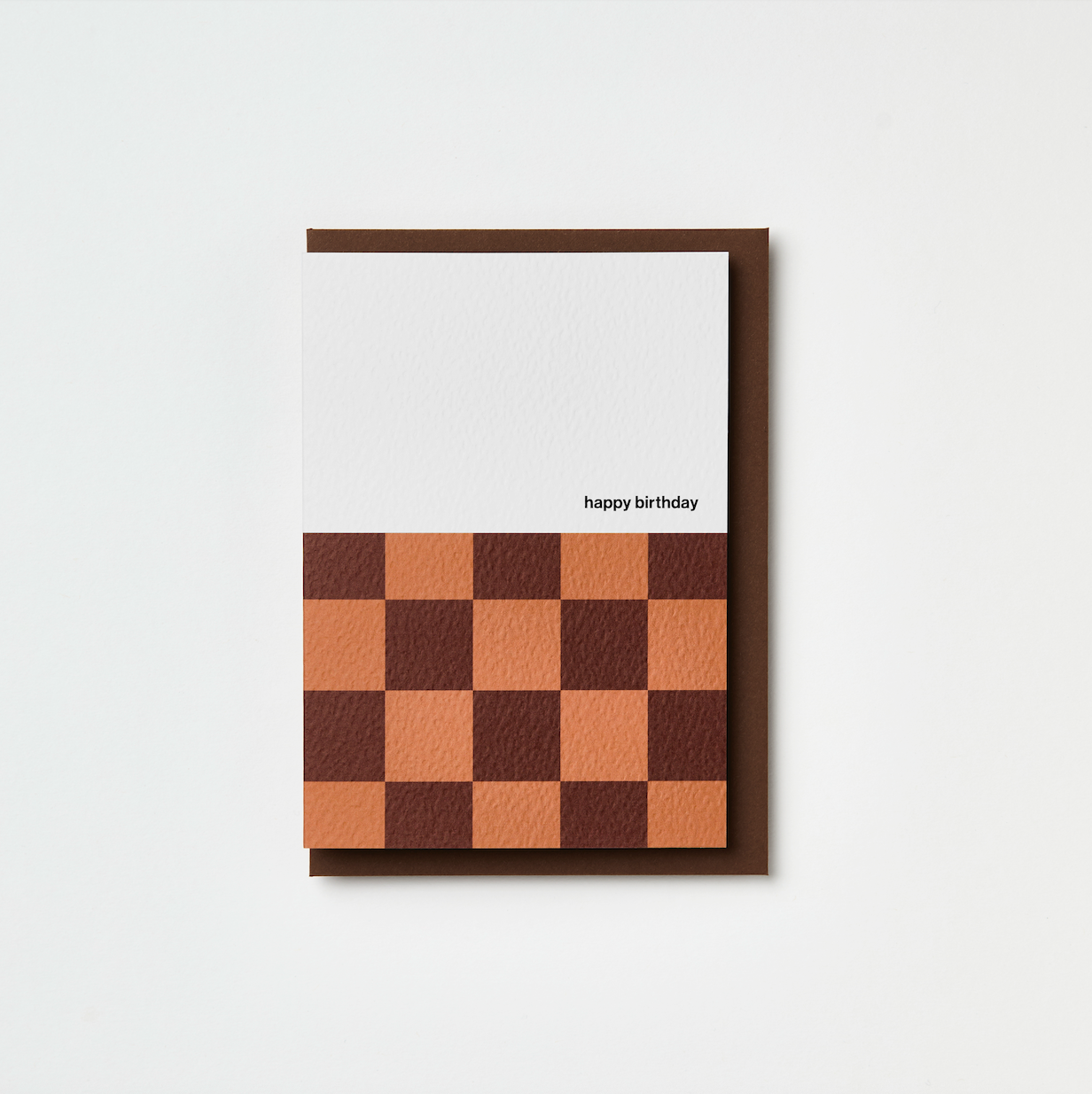 Checkerboard happy birthday card
