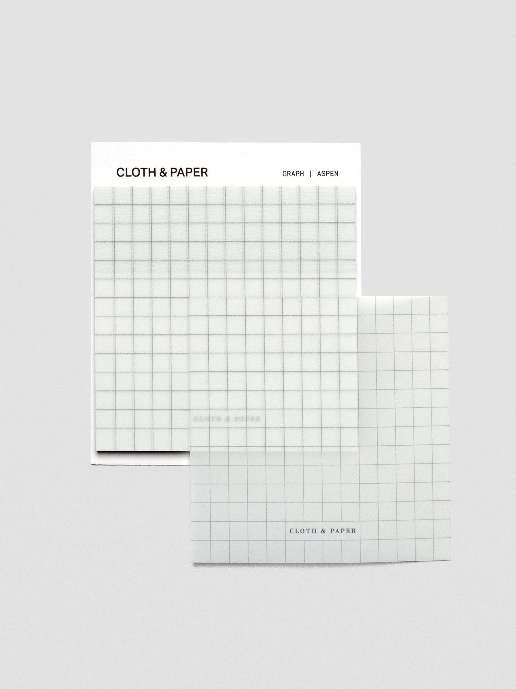 Cloth & Paper Transparent Sticky Notes | Graph Grid Notes for Planning, Sketching & Organisation