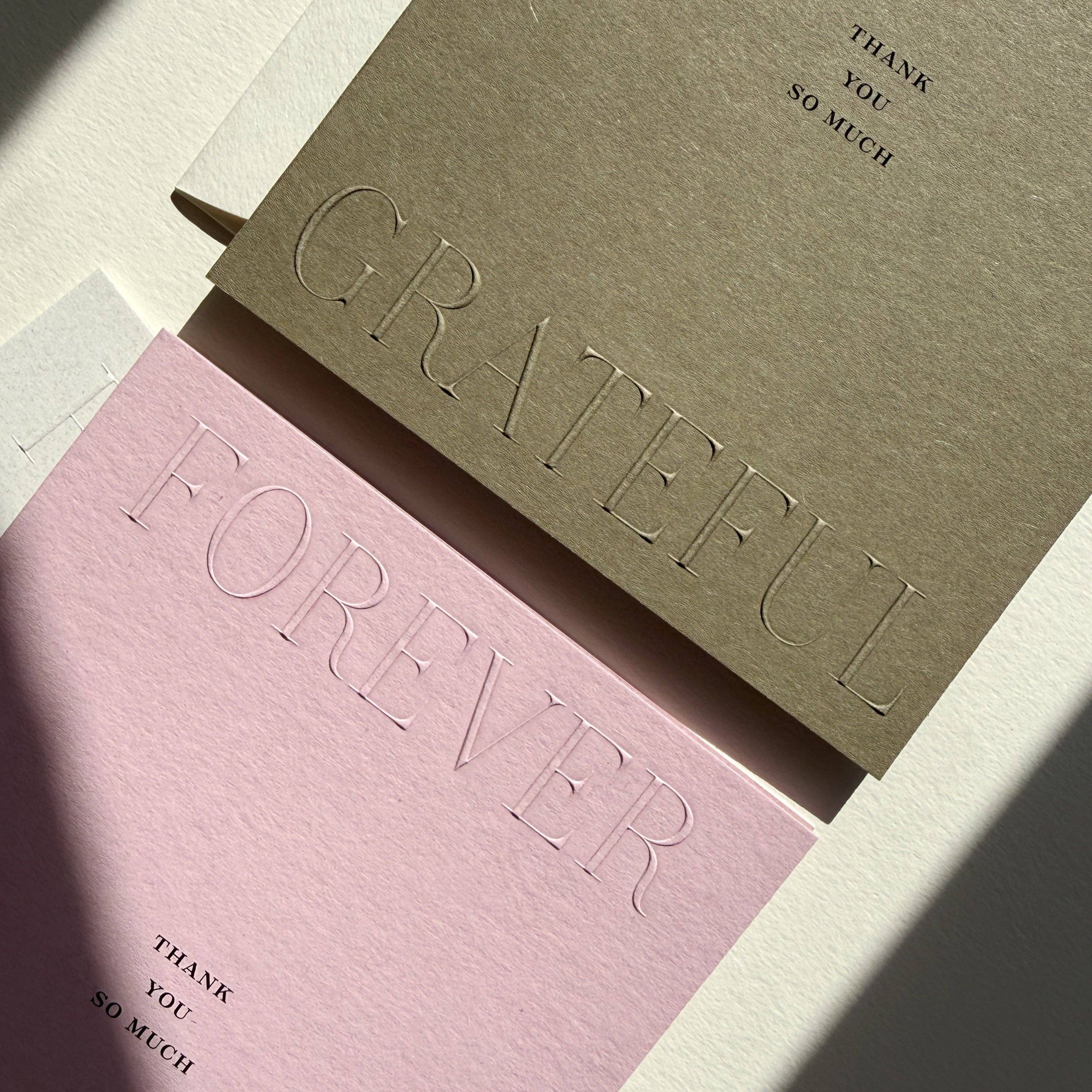 Jaymes Paper “Forever Grateful – Thank You So Much” Greeting Card