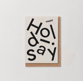 Happy Holidays Card – Recycled & UK Made