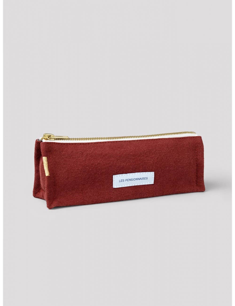 Organic Cotton Canvas Pencil Case | Rust | Made in Portugal
