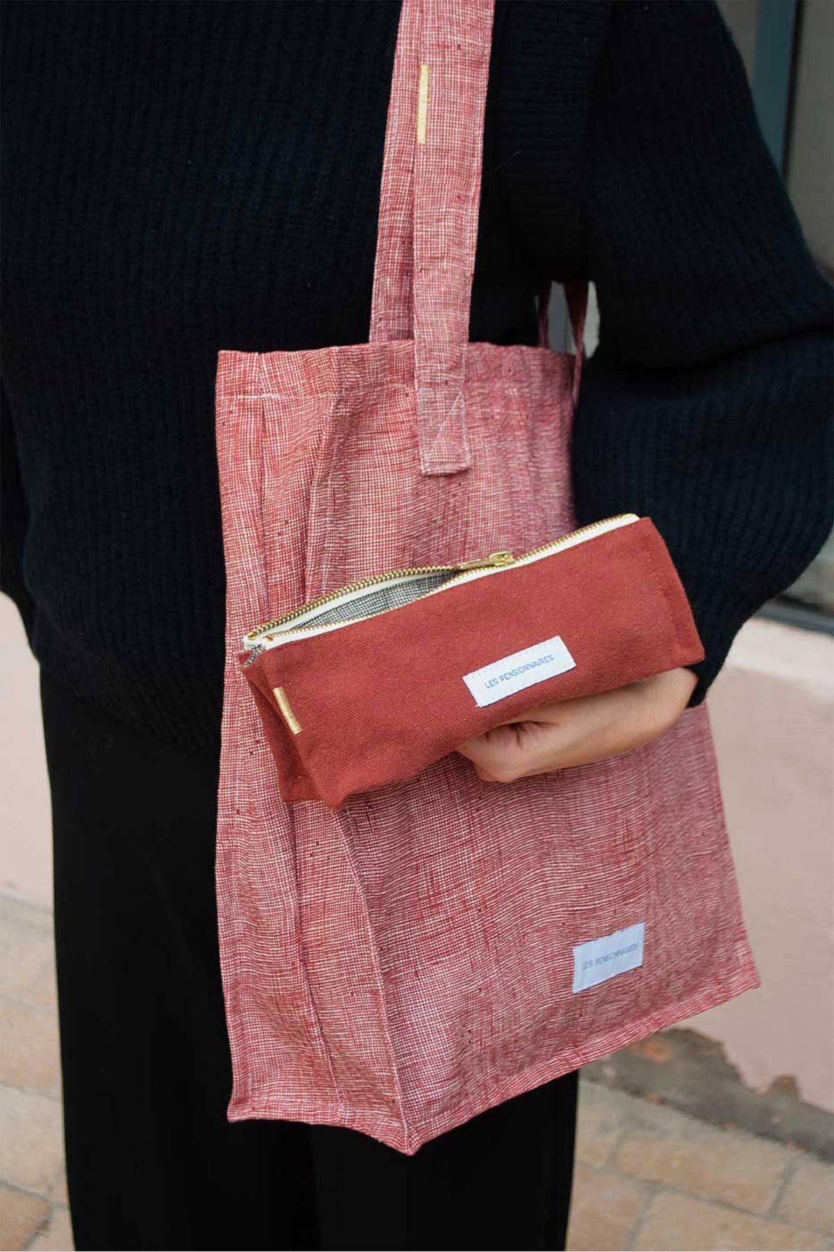 Organic Cotton Canvas Pencil Case | Rust | Made in Portugal
