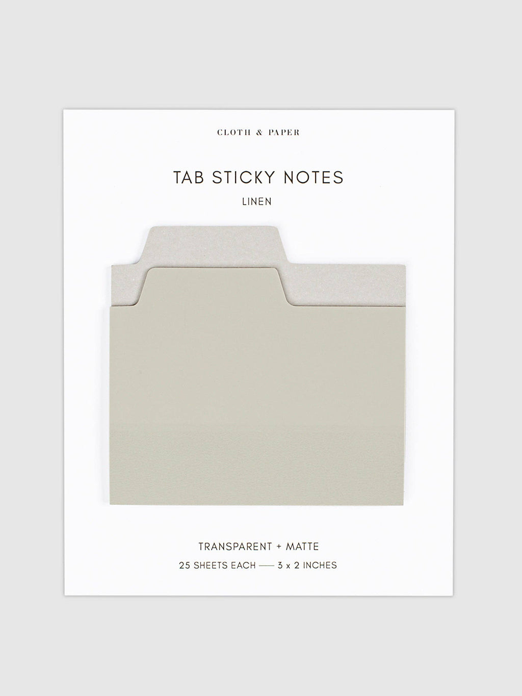 Cloth & Paper Blank Tab Sticky Notes | Folder-Style Repositionable Planner & Notebook Tabs