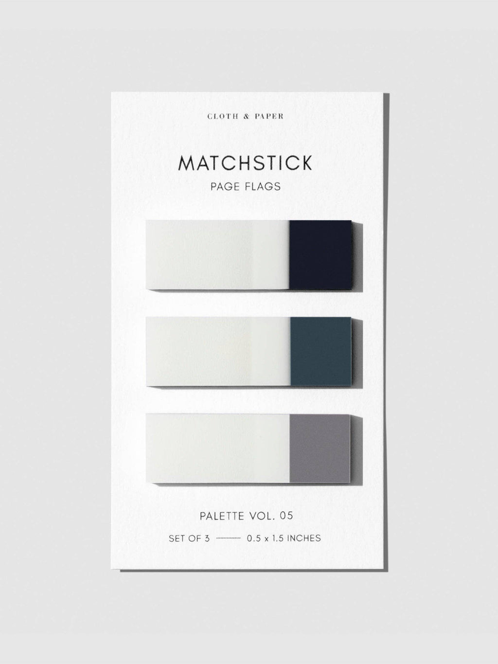 Cloth & Paper Matchstick Page Flags | Transparent Minimal Colour-Coding Sticky Index Tab