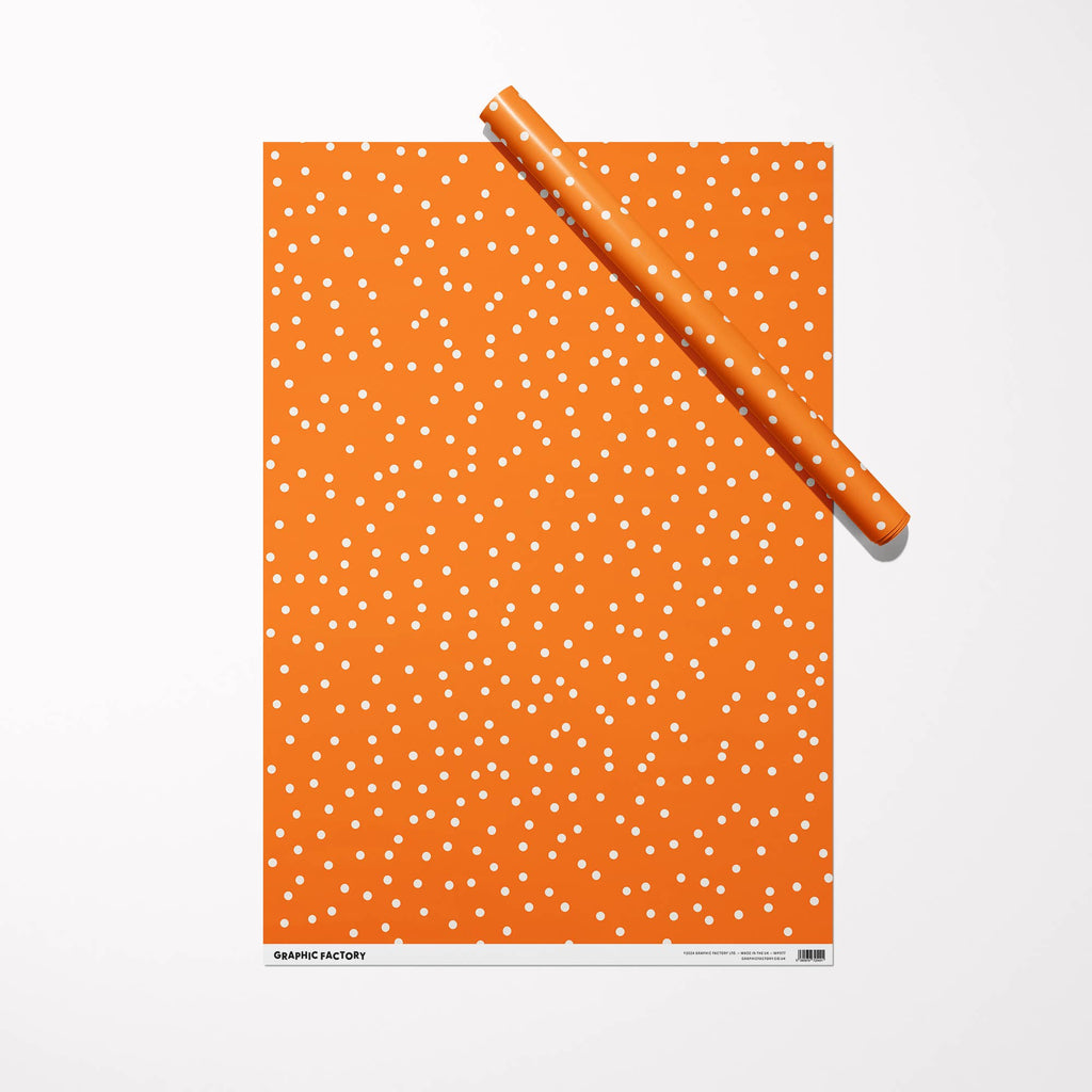 Scattered Polka Dots Wrapping Paper | Sustainably Printed in the UK | B2 Sheet