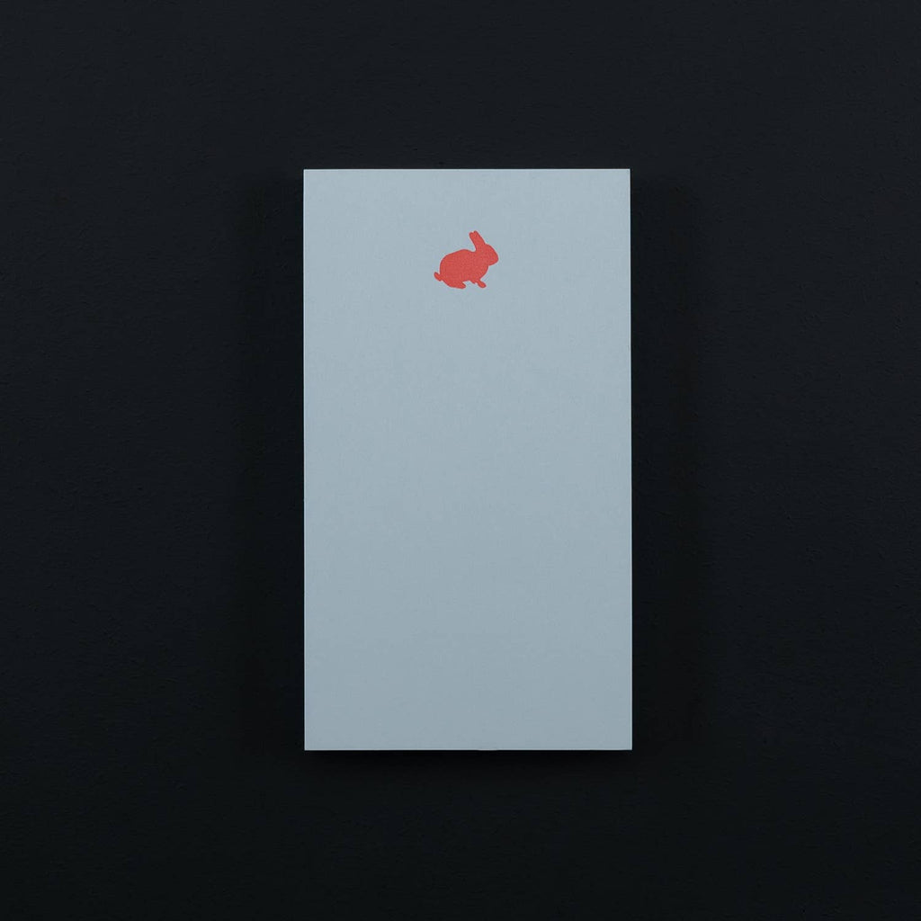 Rabbit Mini Notepad | Letterpress | le typographe | Handmade in Brussels