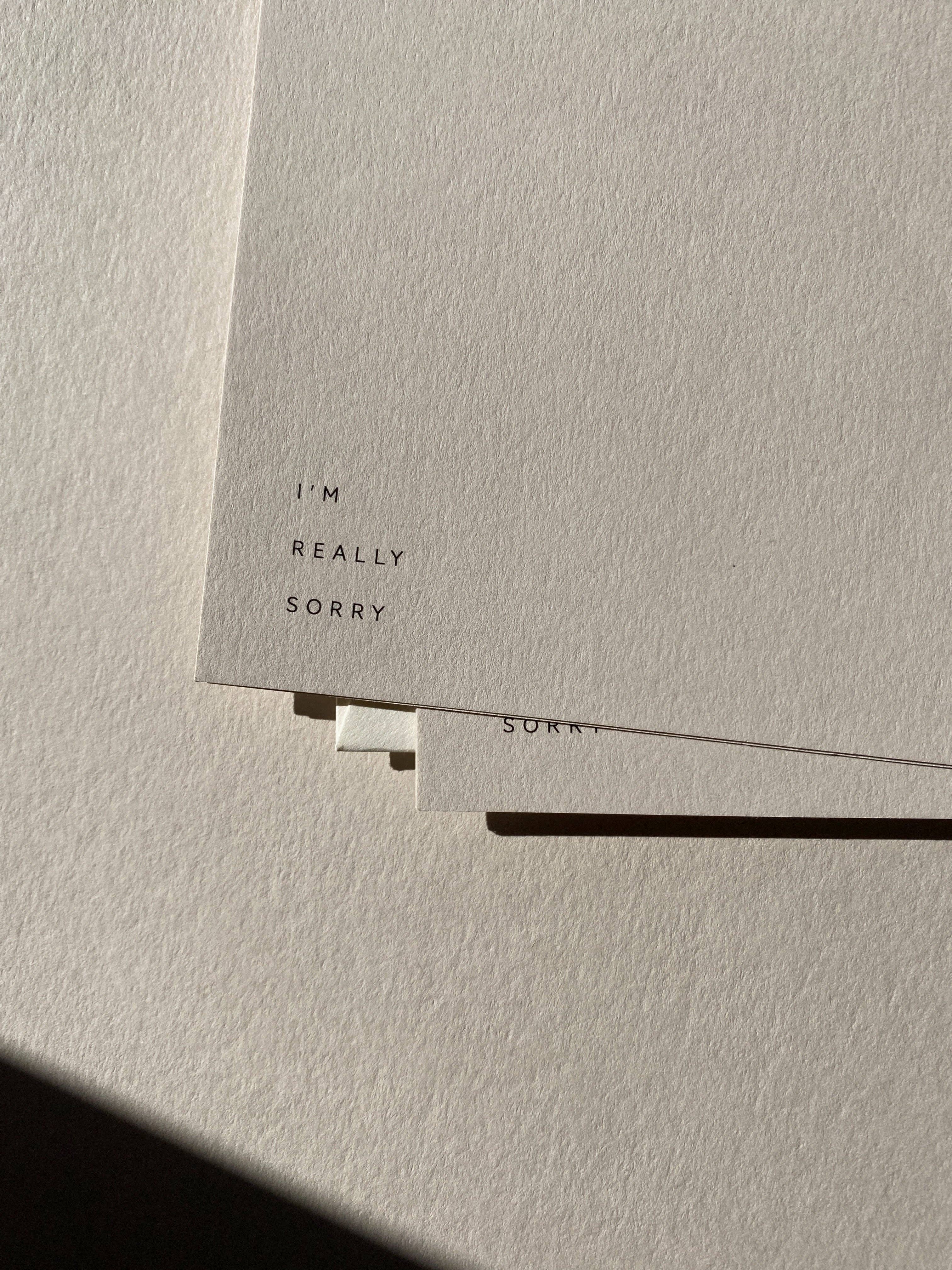 Jaymes Paper “I’m Really Sorry – Sending Love” Greeting Card