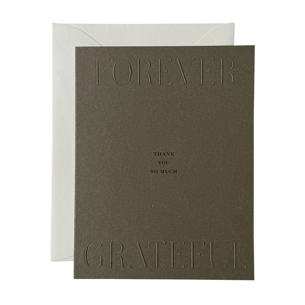 Jaymes Paper “Forever Grateful – Thank You So Much” Greeting Card