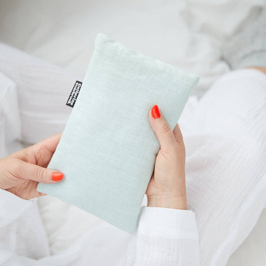 Mint Linen Cute Hot Water Bottle