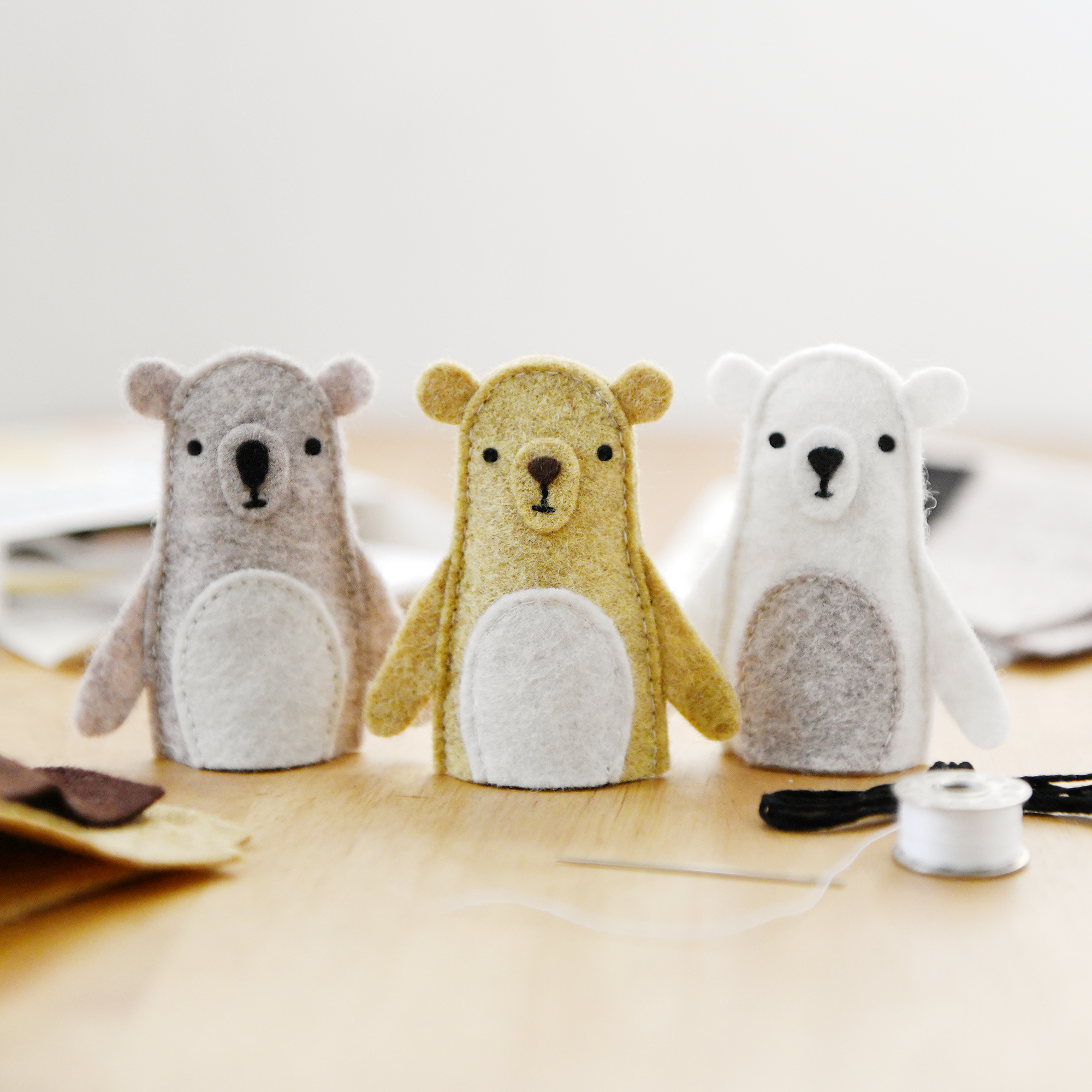 Bear Finger Puppet Sewing Kit | Kids Craft Kit