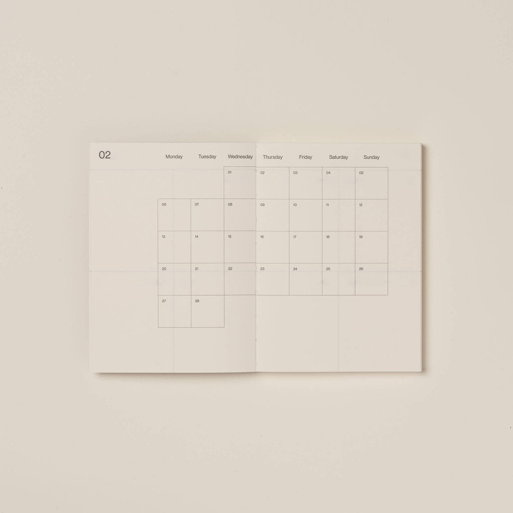 2026 Cacao Planner – Eco-Friendly Weekly & Monthly Diary with Recycled Cacao Cover