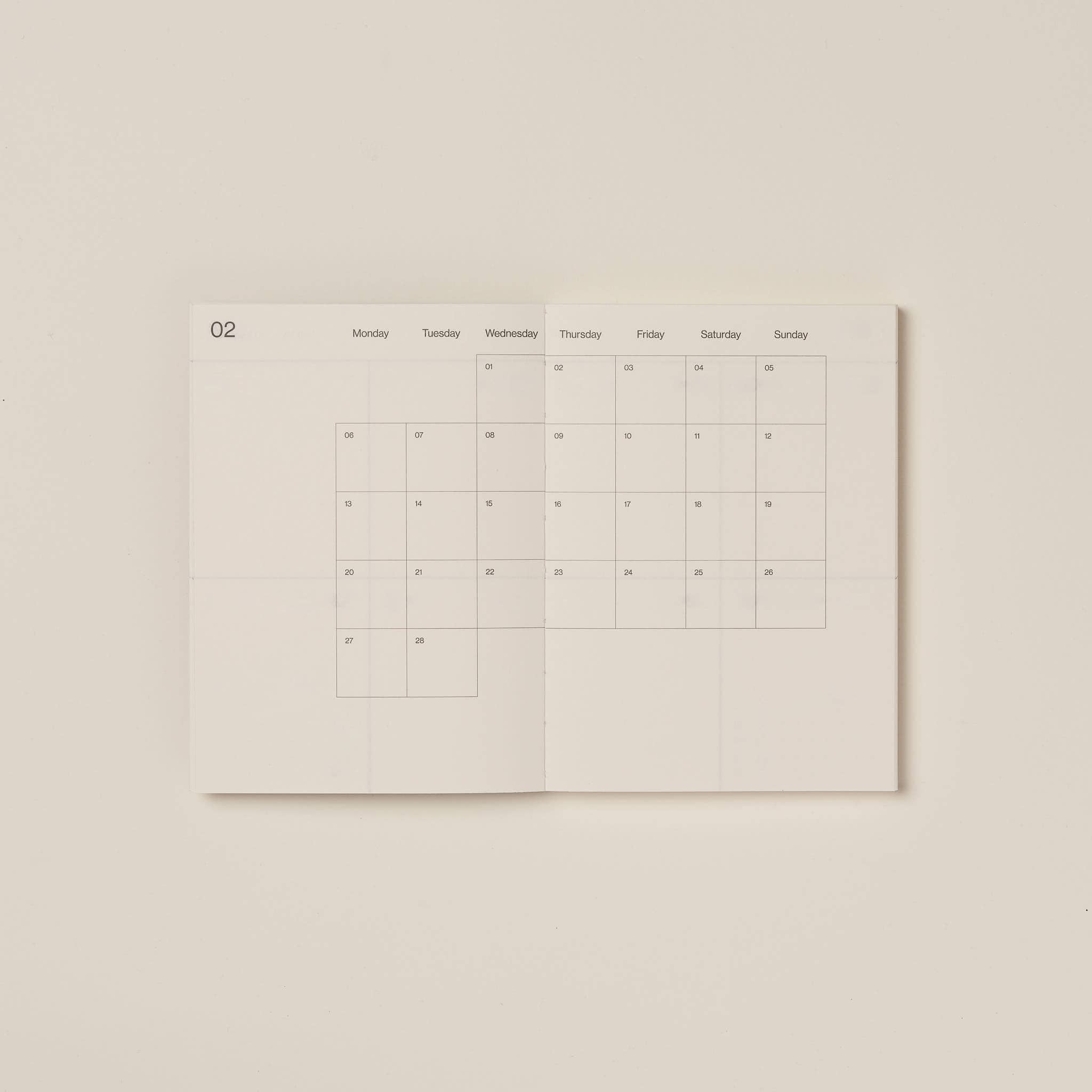 2026 Cacao Planner – Eco-Friendly Weekly & Monthly Diary with Recycled Cacao Cover