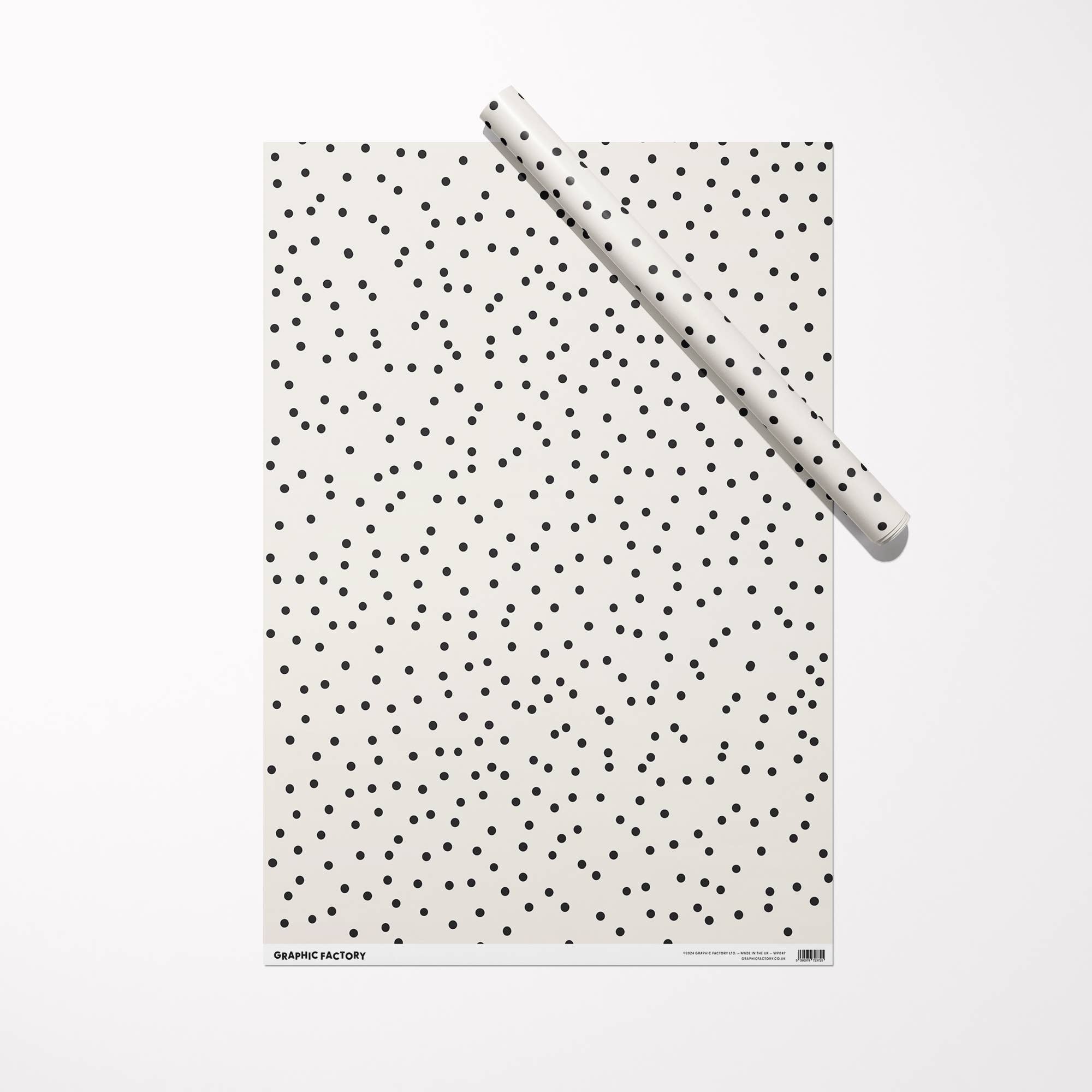 Polka Dot Wrapping Paper | Sustainably Printed in the UK | B2 Sheet