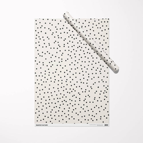 Black & White Polka Dot Wrapping Paper