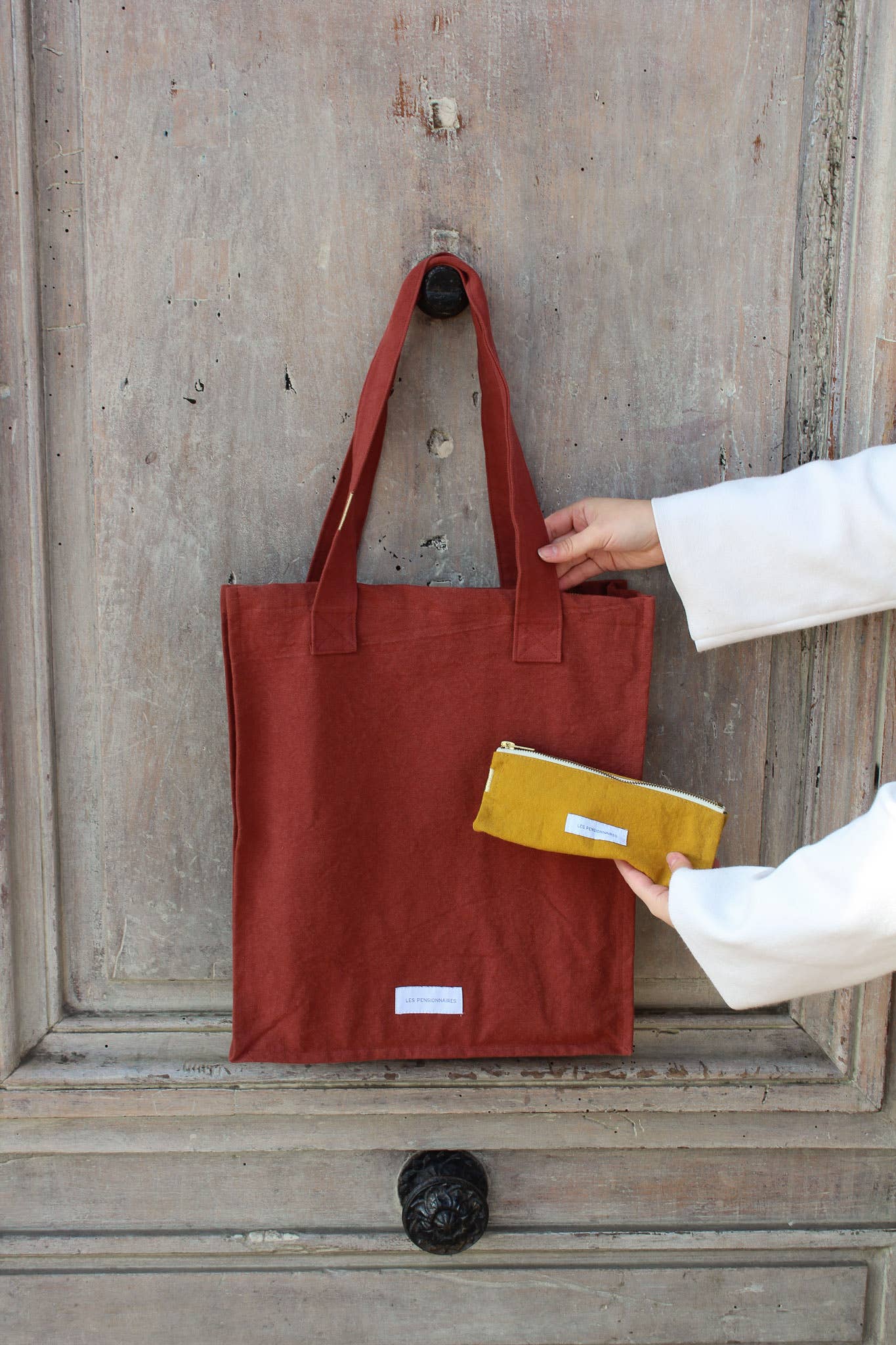 Organic Cotton Canvas Pencil Case | Saffron Yellow | Made in Portugal