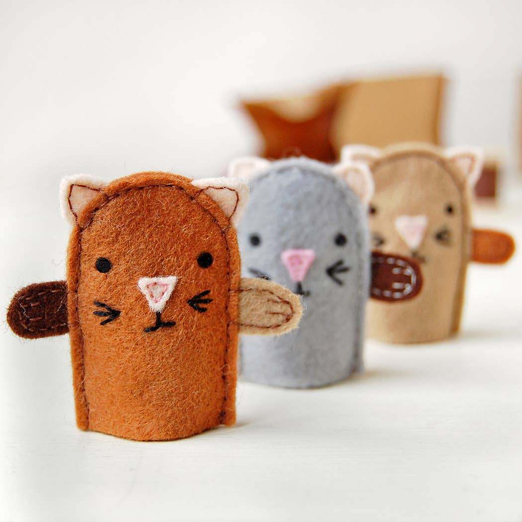 Kitten Finger Puppet Sewing Kit | Kids Craft Kit