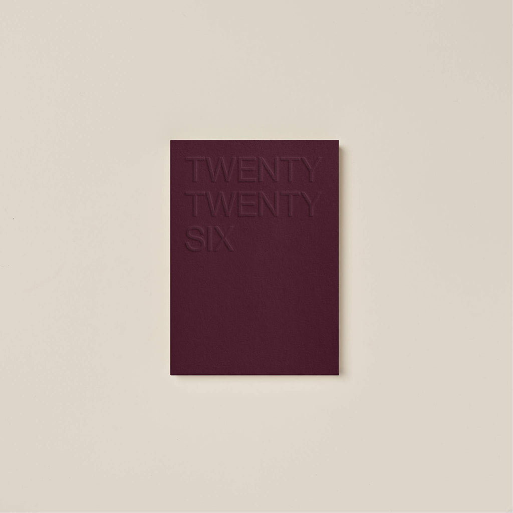 2026 Claret Planner – Weekly & Monthly Diary with Embossed Cover