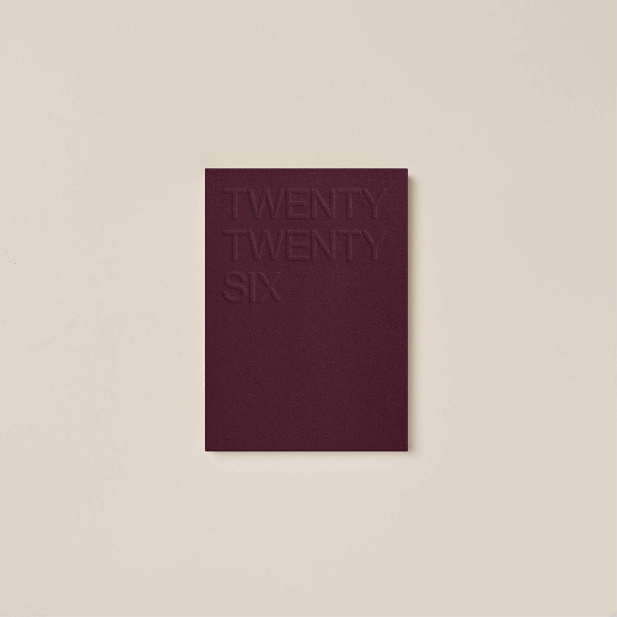 2026 Claret Planner – Weekly & Monthly Diary with Embossed Cover