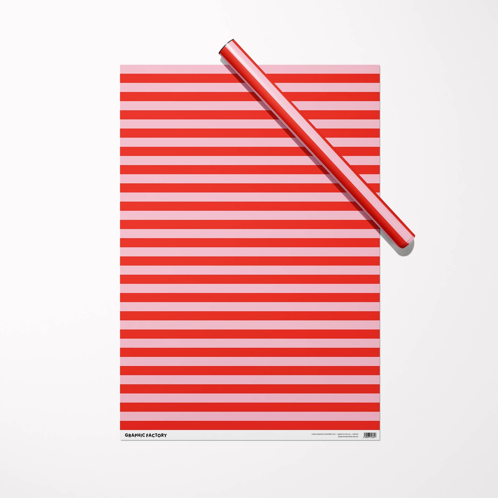 Stripes Wrapping Paper | Sustainably Printed in the UK | B2 Sheet