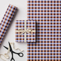 MULTI COLOUR GINGHAM WRAPPING PAPER