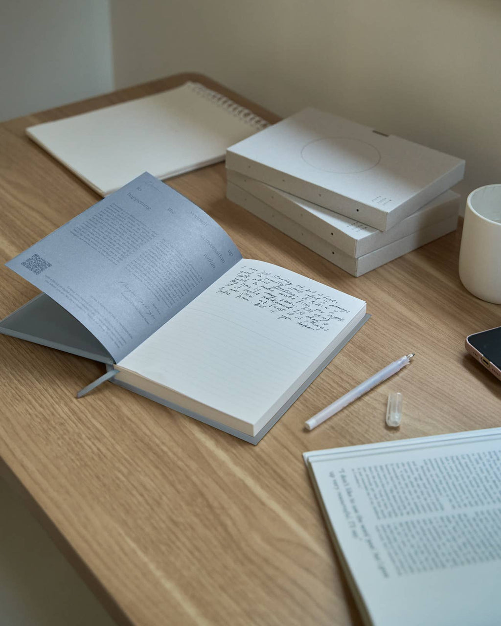 Wilde House Paper Open Journal | Guided Hardcover Journal with Free Journaling Course Library