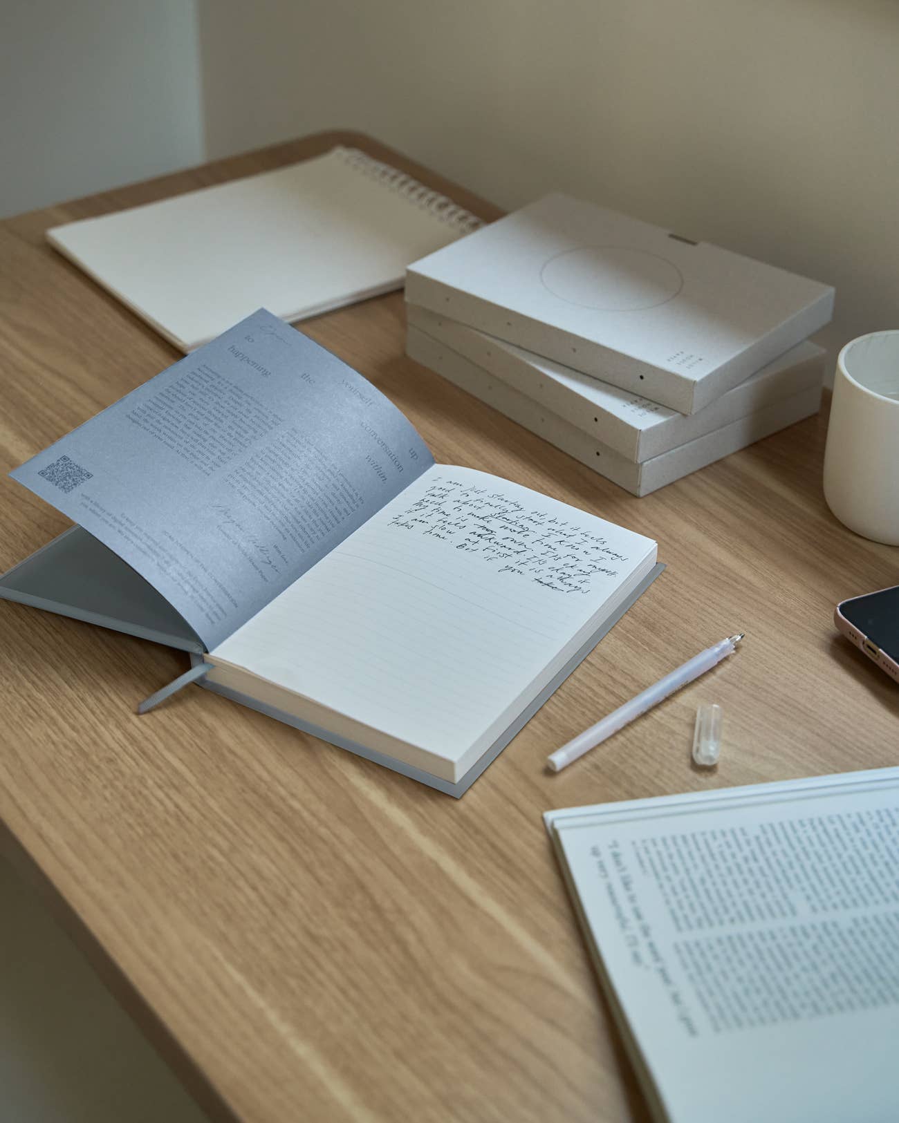 Wilde House Paper Open Journal | Guided Hardcover Journal with Free Journaling Course Library