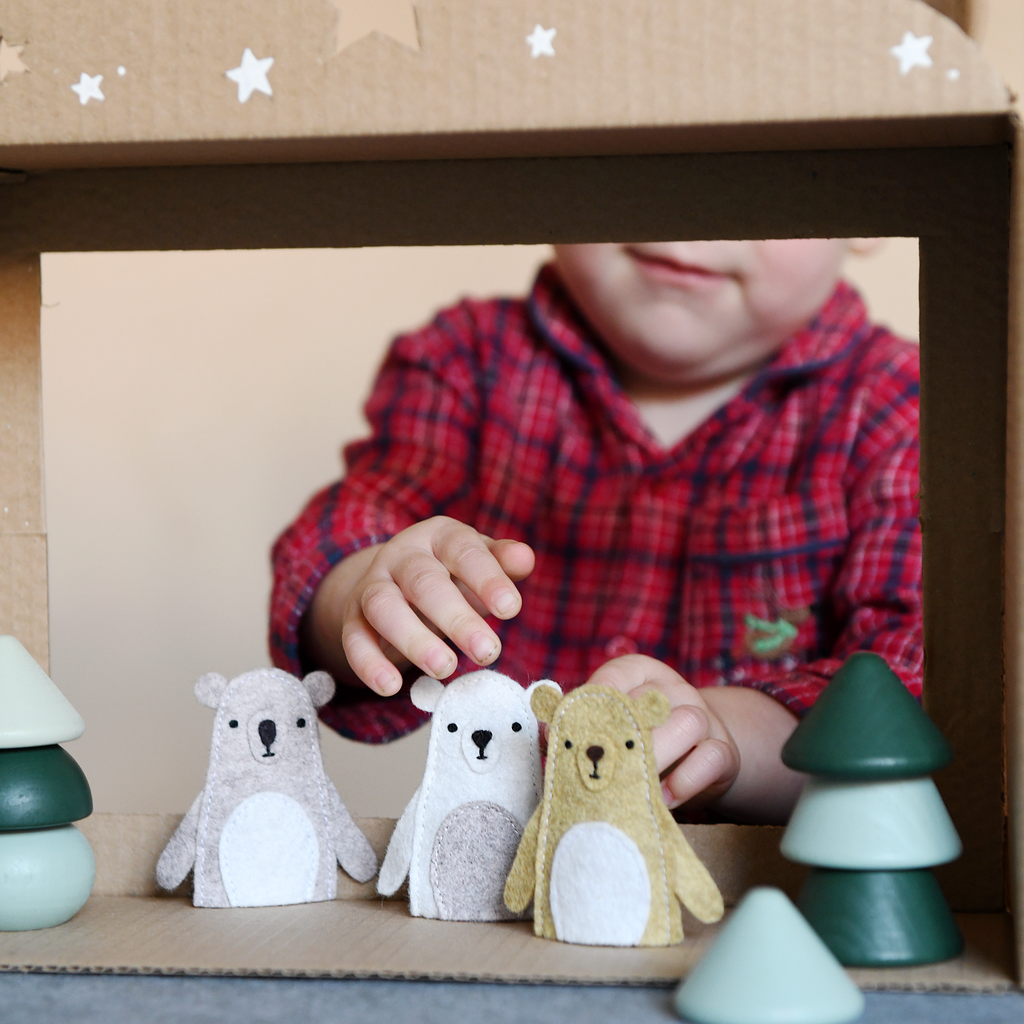 Bear Finger Puppet Sewing Kit | Kids Craft Kit