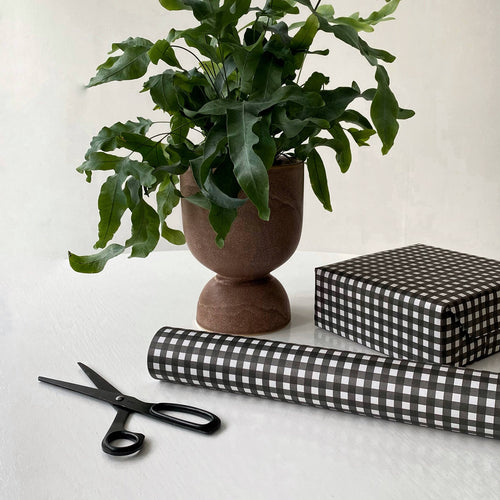 Black & White Gingham Wrapping Paper