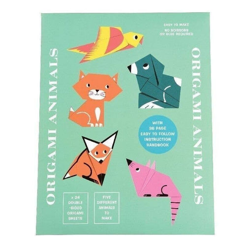 Animal Origami Kit | 24 Sheets, 5 Designs