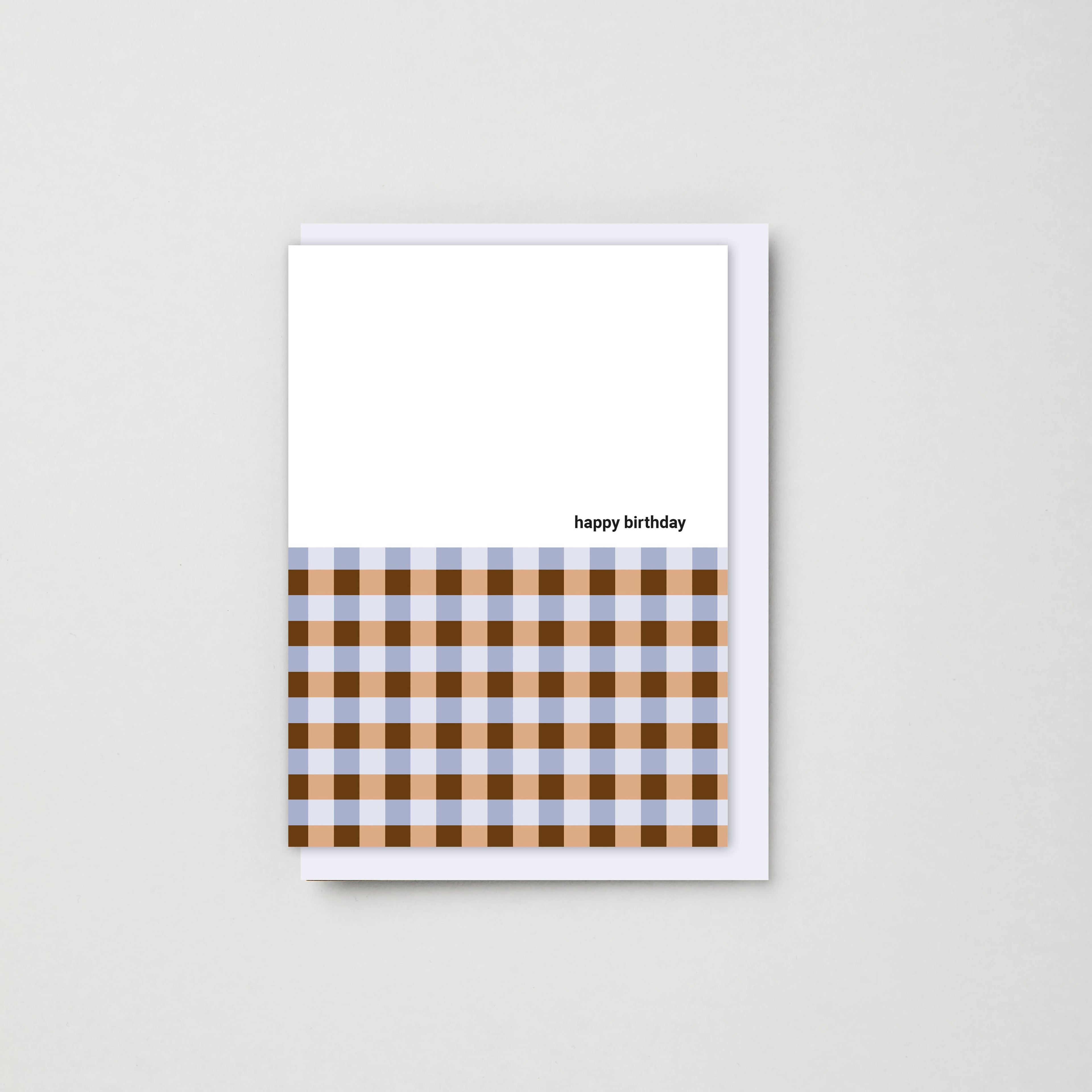 Gingham Birthday Card