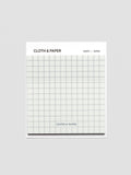 Cloth & Paper Transparent Sticky Notes | Graph Grid Notes for Planning, Sketching & Organisation