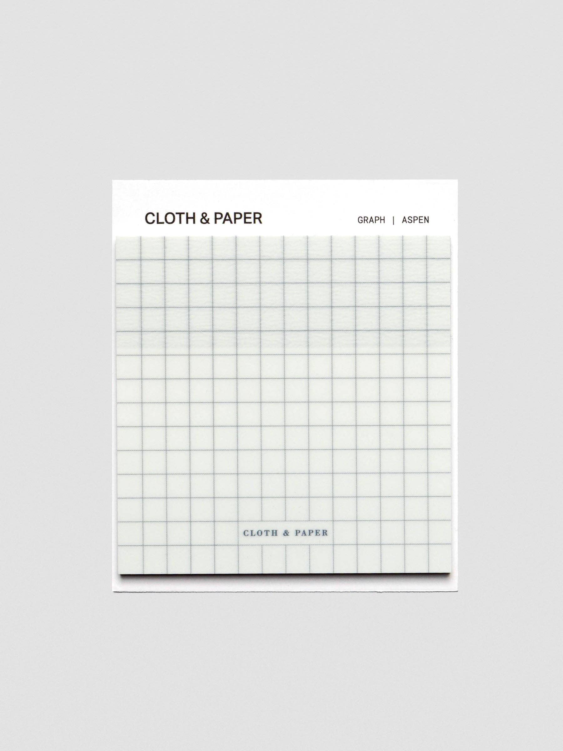 Cloth & Paper Transparent Sticky Notes | Graph Grid Notes for Planning, Sketching & Organisation