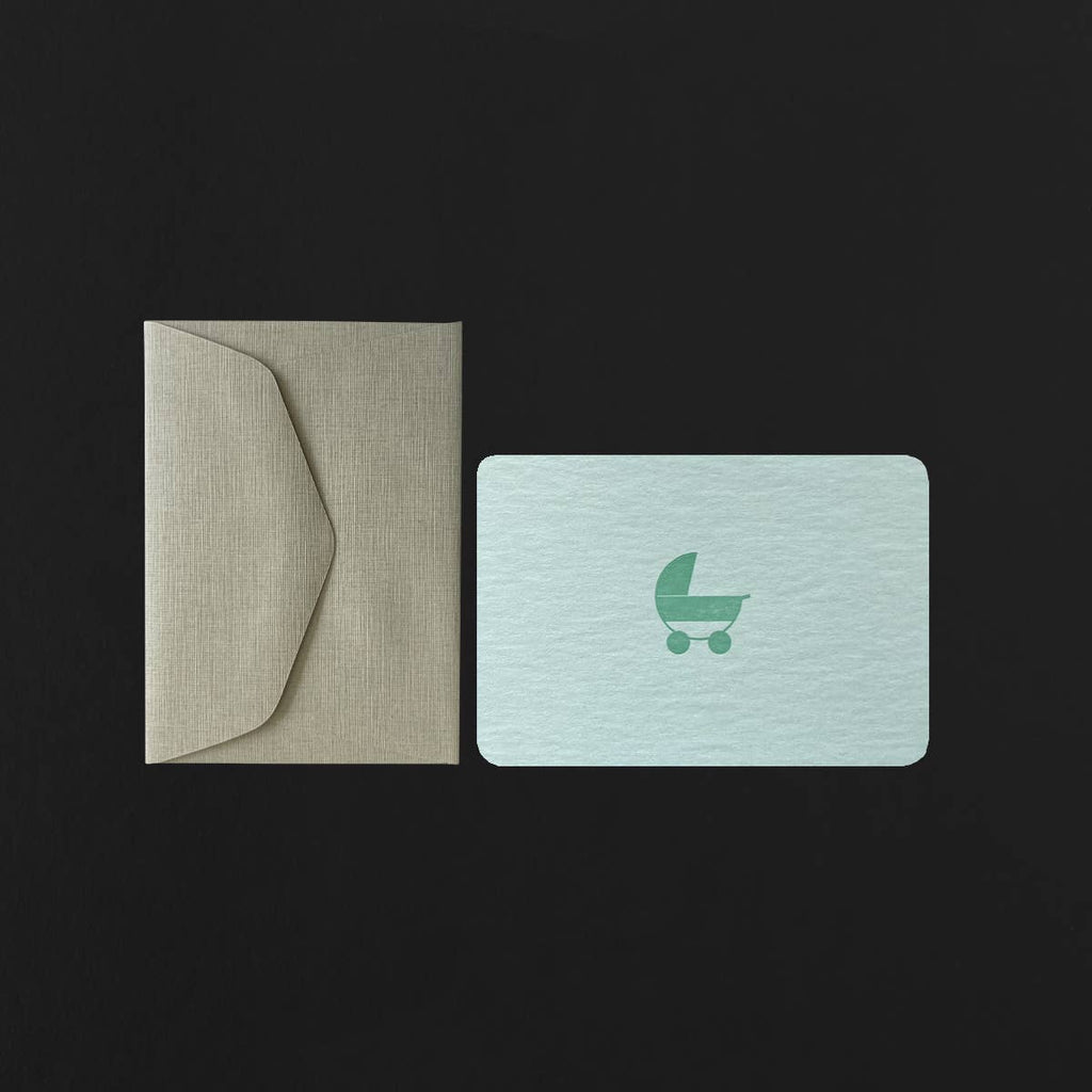 Cradle Mini Card & Envelope | le typographe | Handmade in Brussels