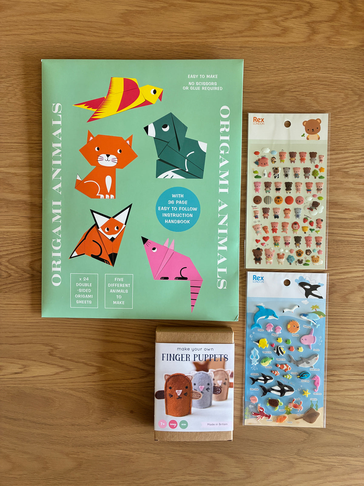 Kids Craft Gift Box | Origami, Stickers & Sewing Kit