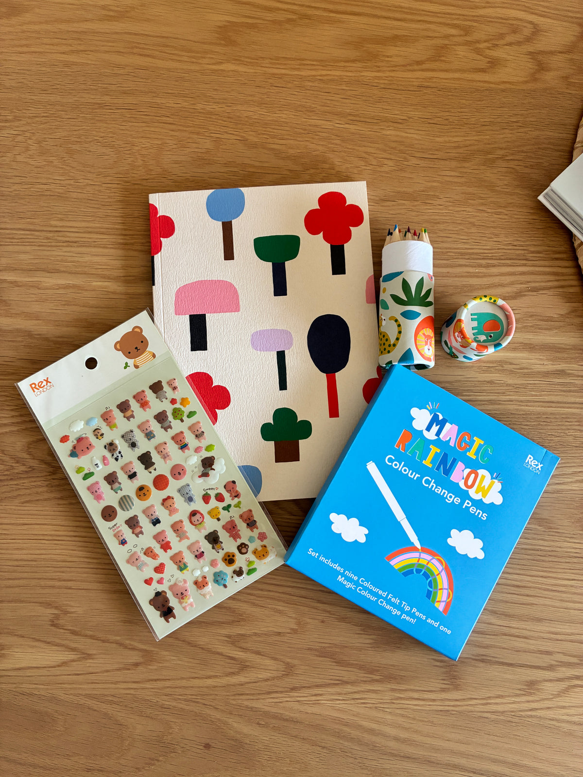 Kids Drawing & Colouring Gift Box | Sketchbook, Magic Pens & Stickers