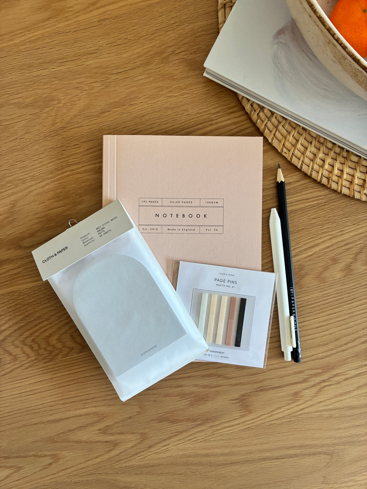 Notebook & Stationery Gift Set | Notepad, Sticky Notes, Pen