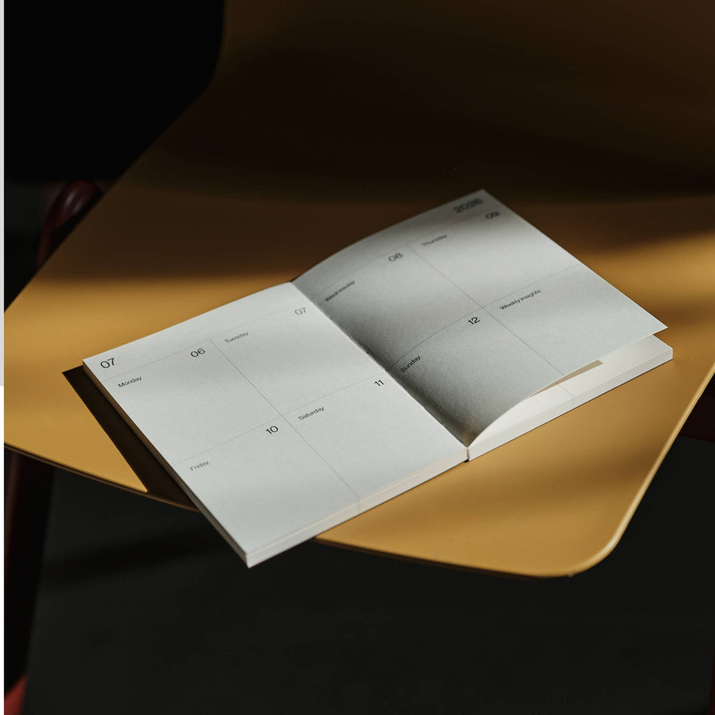 2026 Claret Planner – Weekly & Monthly Diary with Embossed Cover
