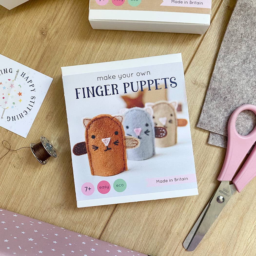 Kitten Finger Puppet Sewing Kit | Kids Craft Kit