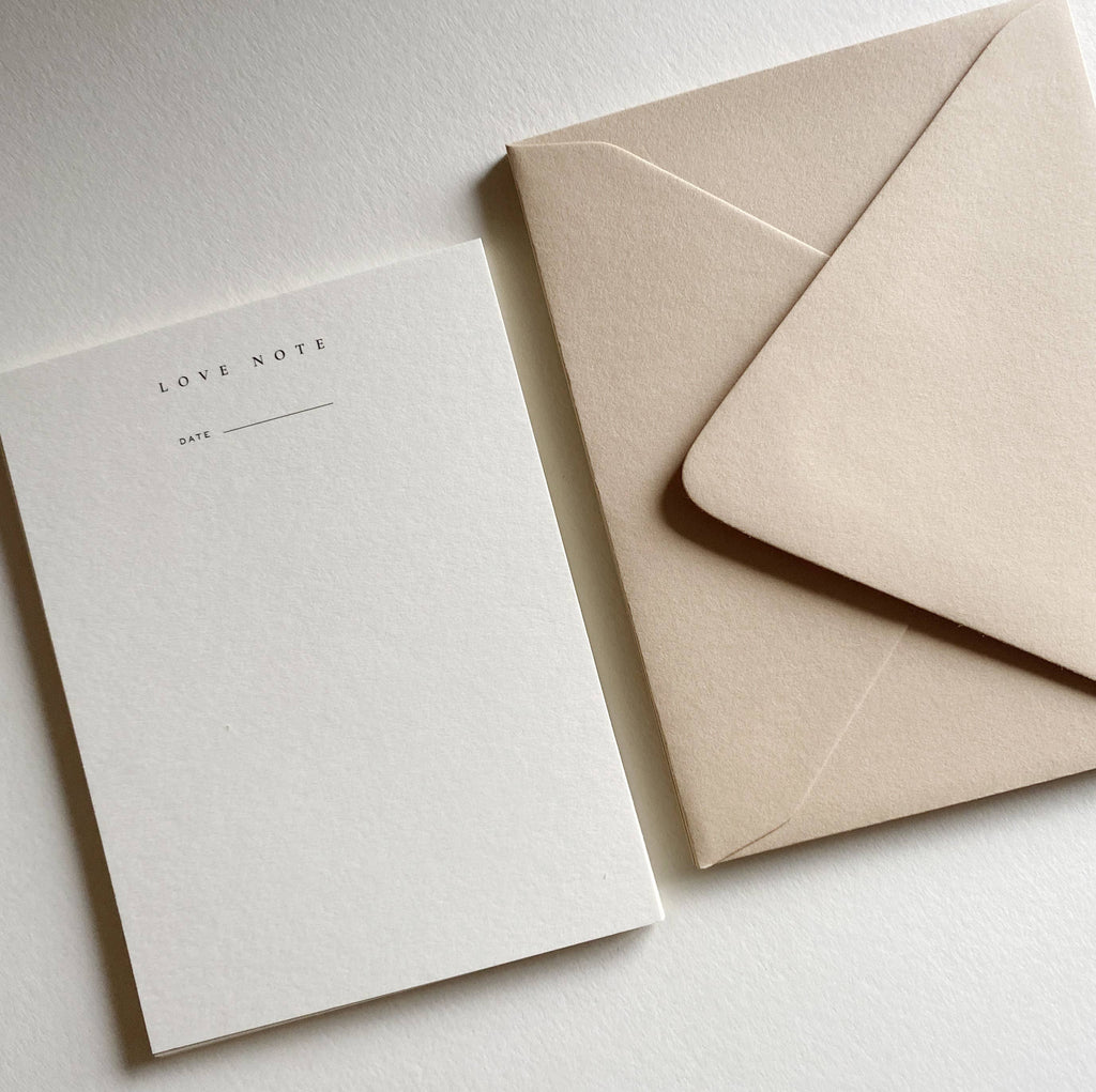 Jaymes Paper ‘Love Note’ Notecard