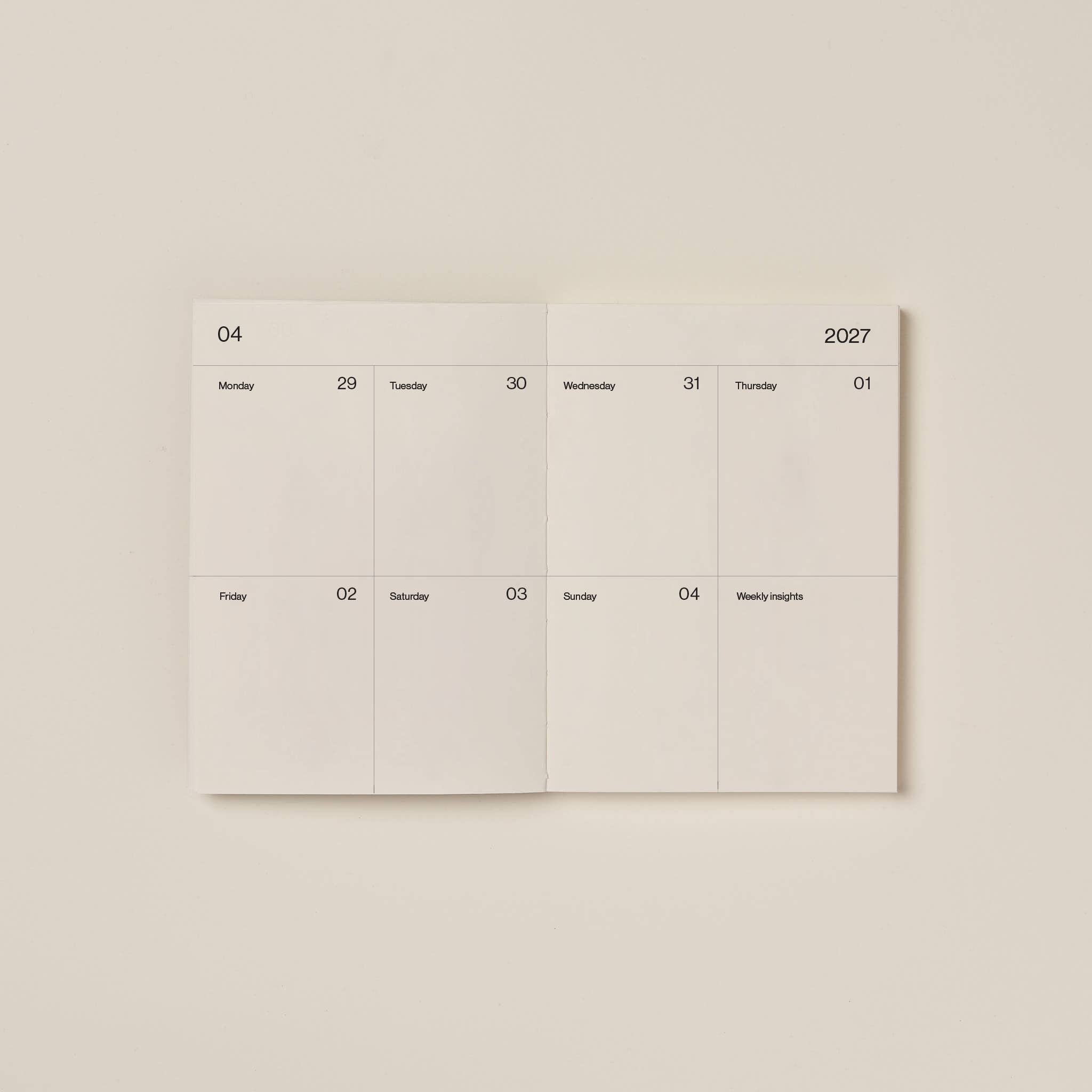 2027 Weekly Planner Journal | Lay-Flat | Cool Blue | This Might Work