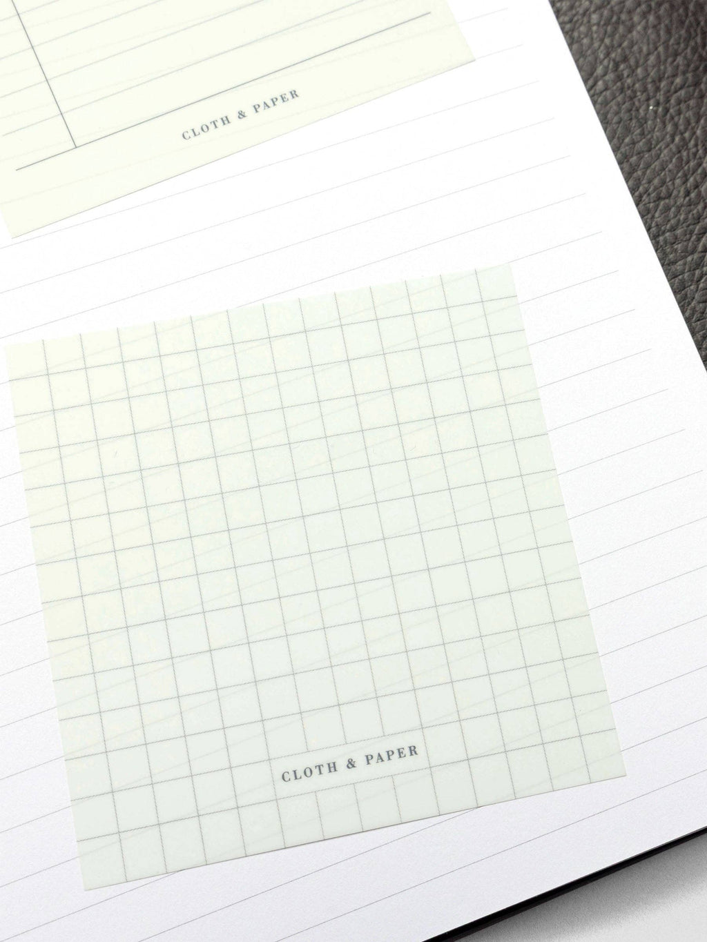 Cloth & Paper Transparent Sticky Notes | Graph Grid Notes for Planning, Sketching & Organisation