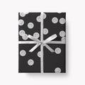 Black Smiles Wrapping Paper | Sustainably Printed in the UK | B2 Sheet