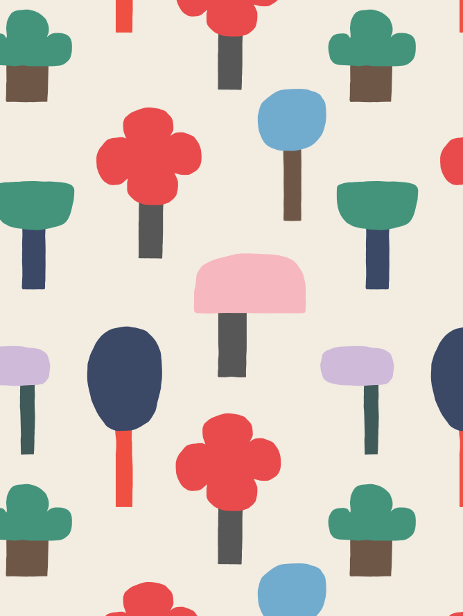 Colourful Trees Sketchbook | Kinshipped x Ayesha Pearce