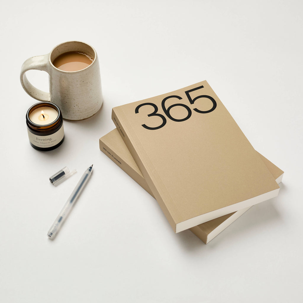 Brown A5 Lay Flat 365 undated planner