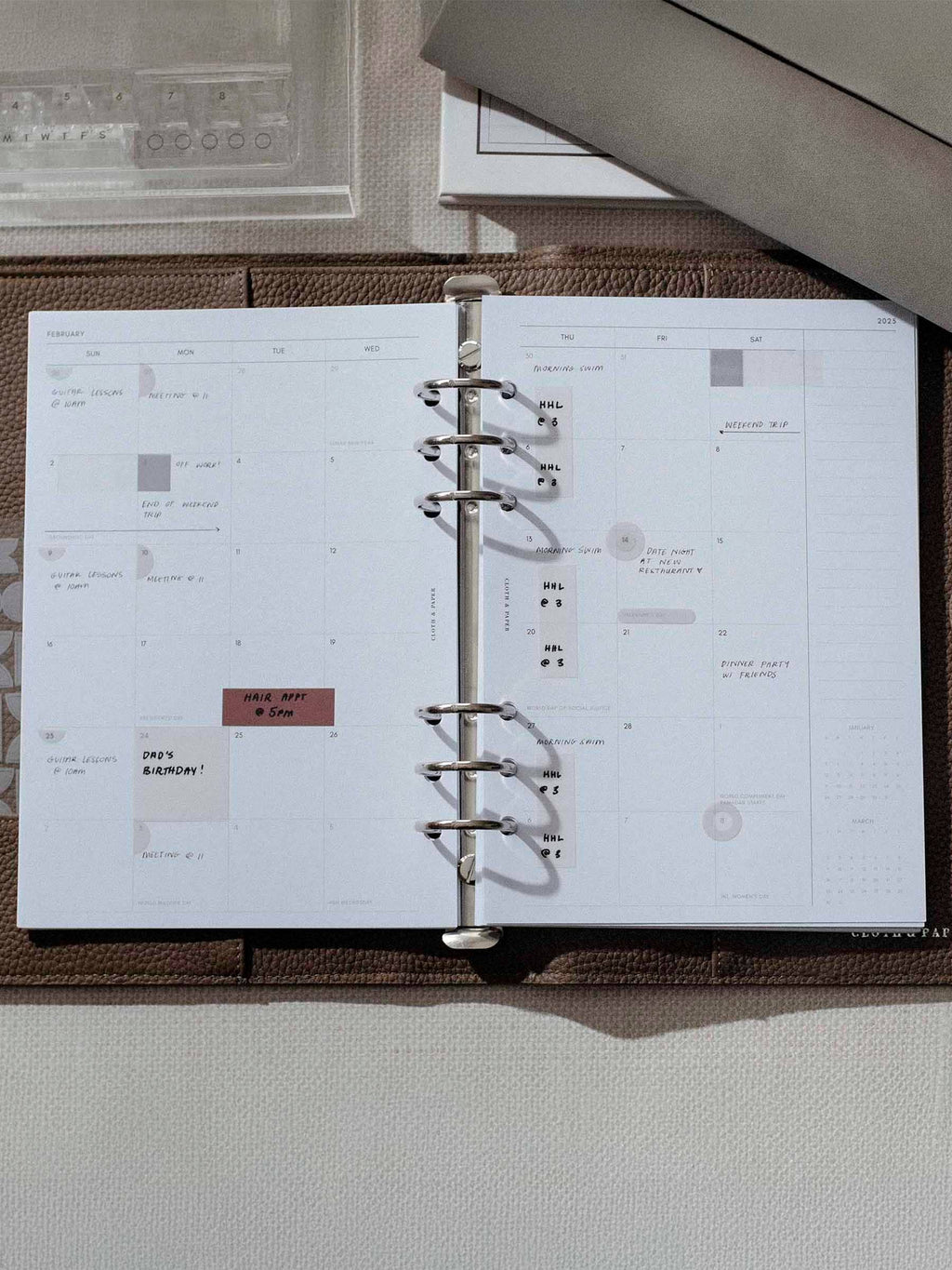 Cloth & Paper Matchstick Page Flags | Transparent Minimal Colour-Coding Sticky Index Tab