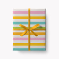 Spring Stripes Wrapping Paper | Sustainably Printed in the UK | B2 Sheet