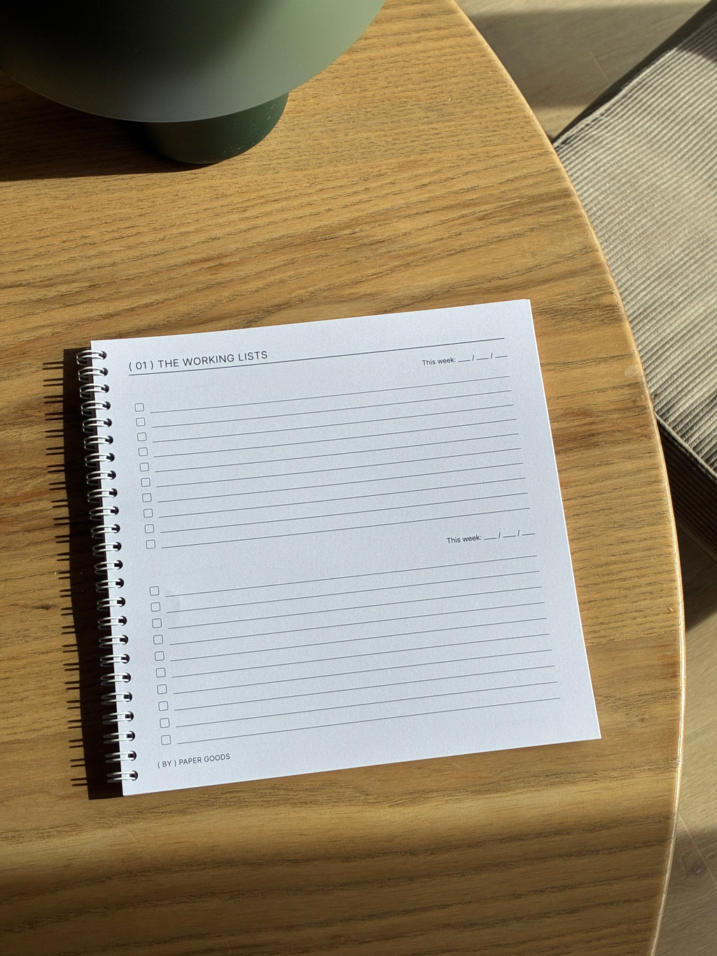 Working Notes Focus Planner