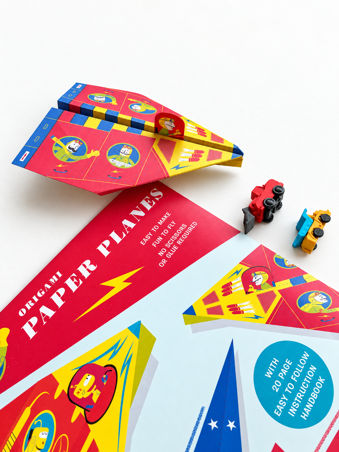 Wheels & Wings | Paper Plane & Vehicle Activity Gift Set for Kids